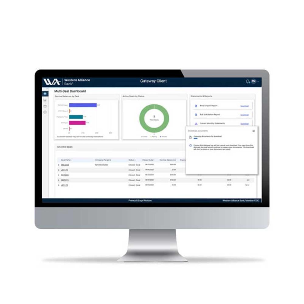 Business Escrow Services include digital solutions for treasury teams